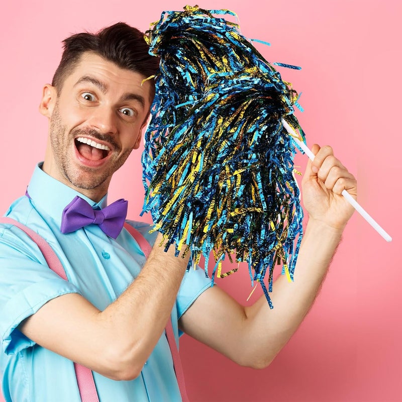 PullCrease 20 Pcs School Spirit Shakers Bulk, Cheerleader Pom Poms for Adults Sports Team Party Dance Football Basketball Volleyball Homecoming Fan Celebration Sporting Event - Image 5